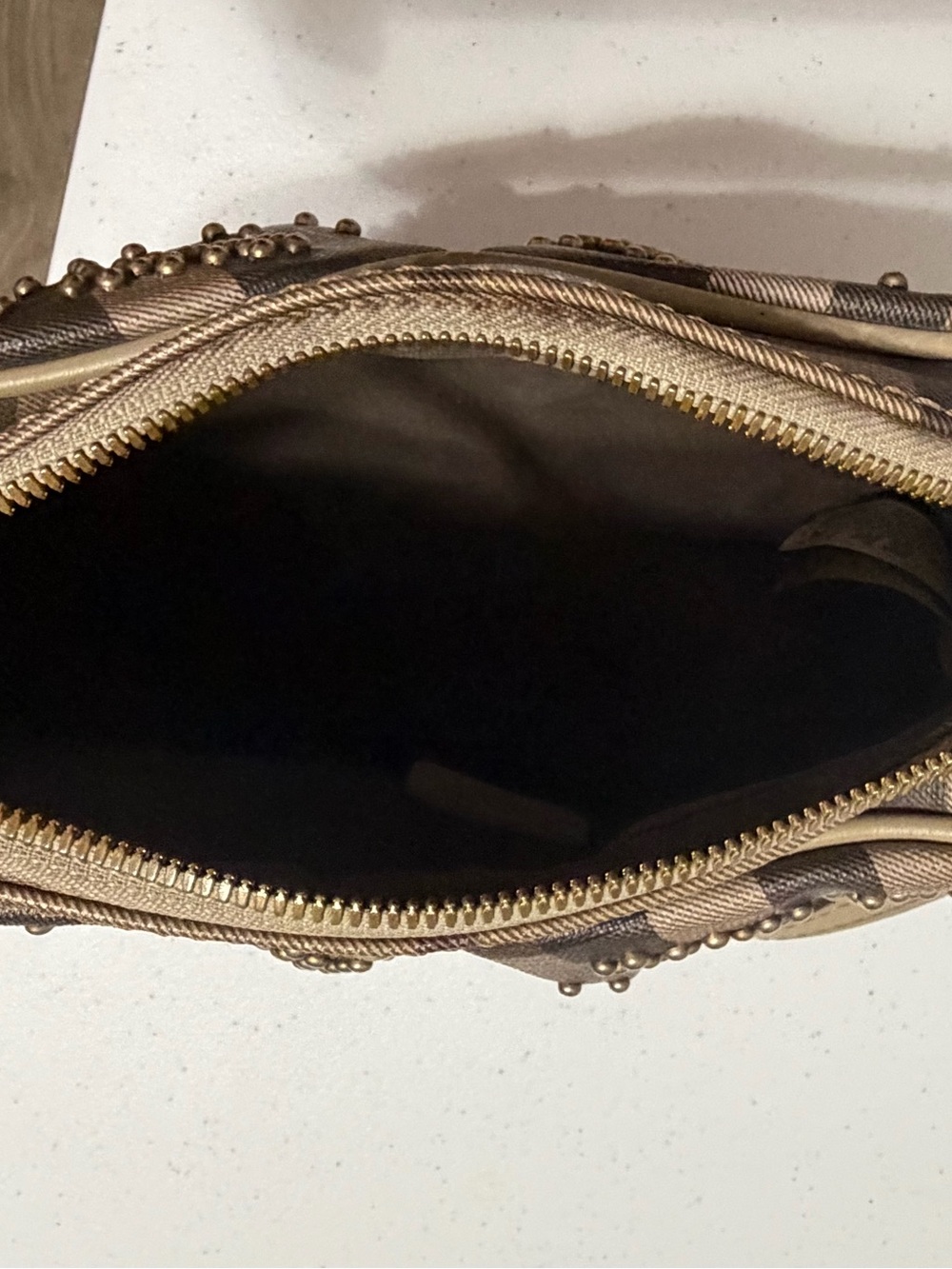 Burberry Studded Heart Crossbody Bag in Brown - Picture 10 of 13